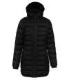 KB6129 K6129 Kariban Ladies Lightweight Long Padded Parka Jacket Black colour image